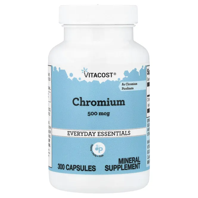 Vitacost, Chromium, 500 mcg, 300 Capsules
