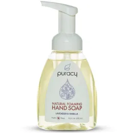 Puracy, Натуральное пенящееся мыло для рук, лаванда и ваниль, 8,5 жидких унций (251 мл)
