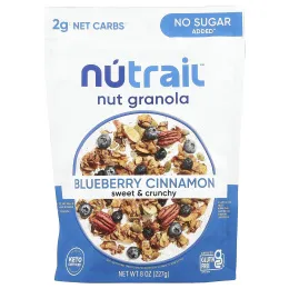 NuTrail, ореховая гранола, голубика и корица, 227 г (8 унций)