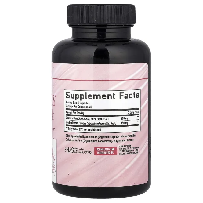 SMNutrition, Кора скользкого вяза, 60 капсул