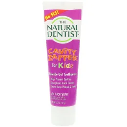 The Natural Dentist, Cavity Zapper, Зубная паста-гель с фторидами, Для детей, 5,0 унц. (141 г)