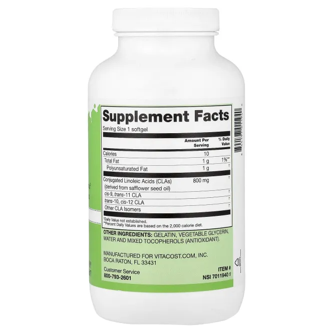 Vitacost, CLA, 800 mg, 240 Softgels