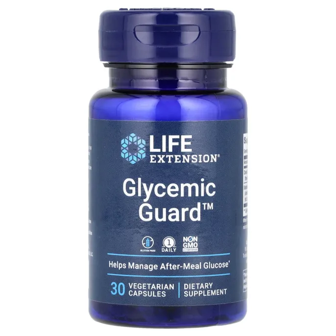 Life Extension, Гликемическая защита, 30 вегетарианских капсул