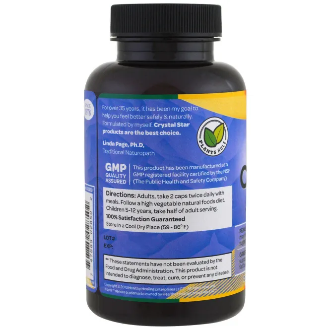 Crystal Star, Контроль уровня сахара, 60 вегетарианских капсул