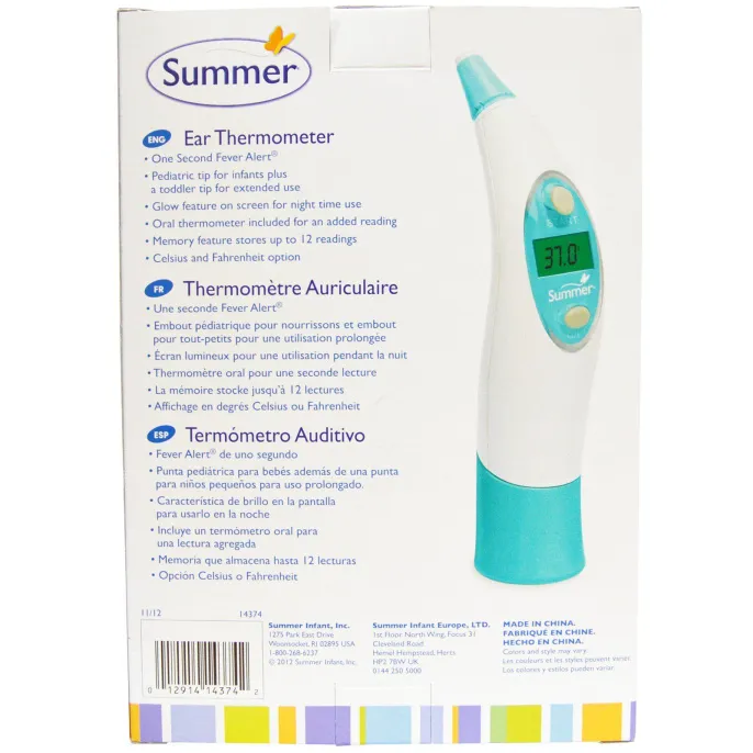Summer Infant, Ушной термометр класса люкс