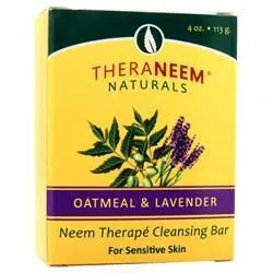 Theraneem Organix, Neem Therape мыло с овсянкой и лавандой 4 унции