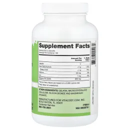 Vitacost, кора красного вяза, 200 капсул