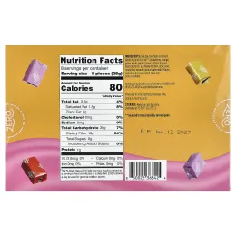 ChocZero, Фруктовые жевательные таблетки, разнообразные, 64 шт., 224 г (8 унций)