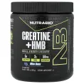 NutraBio, креатин + HMB, голубая малина, 308 г (10,89 унции)