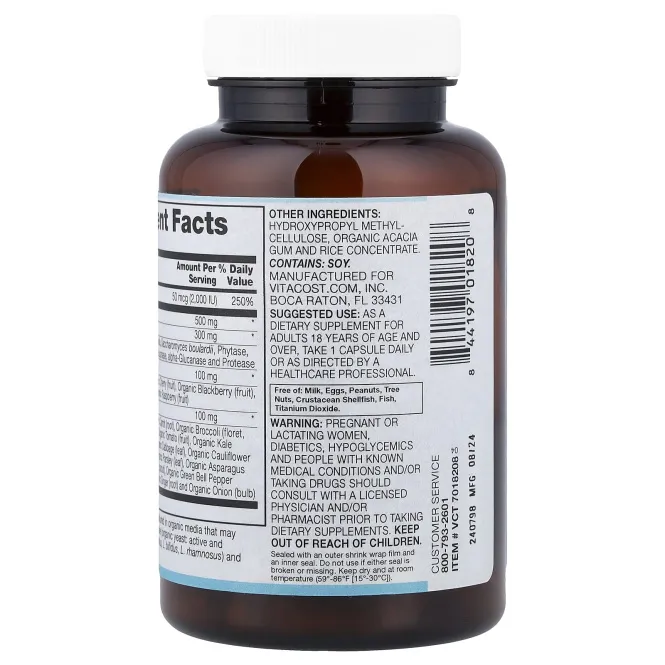 Vitacost, Synergy®, витамин D3, 60 капсул