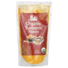 Jiva Organics, Органическая куркума в порошке, 200 г (7 унций)