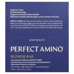BodyHealth, Perfect Amino® Bar, батончик Blondie, 12 батончиков по 44 г (1,55 унции)