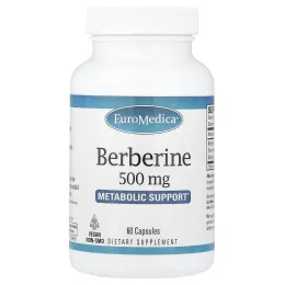 EuroMedica, берберин, 500 мг, 60 капсул