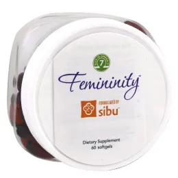 Sibu Beauty, Femininity, Пищевая добавка для вагинального увлажнения с Омега-7, 60 вегетарианских мягких капсул