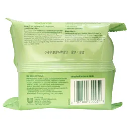 Simple Skincare, Очищающие салфетки для лица, 25 салфеток (7 x 7.5 дюймов/18 x 19 см)