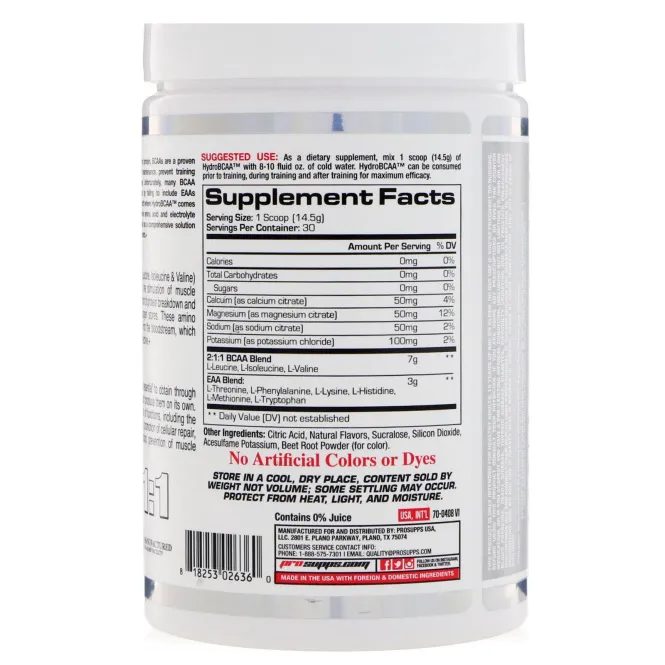 ProSupps, Hydro BCAA, Pink Lemoade, 15.3 oz (435 g)