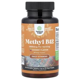 Nature's Craft, метил B12, со вкусом вишни, 1000 мкг, 90 жевательных таблеток