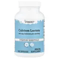 Vitacost, Everyday Essentials, Calcium Lactate, 100 Capsules (600 mg per Capsule)