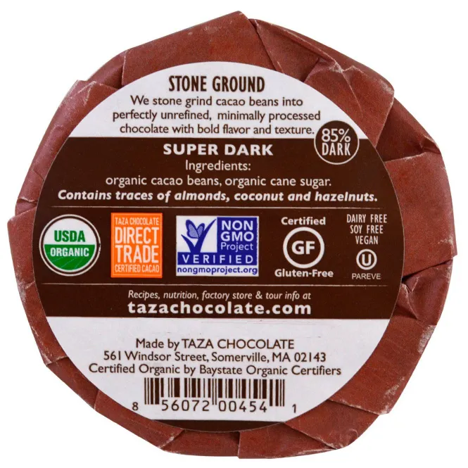 Taza Chocolate, Мексиканский шоколад, Супер-темный, 2 диска