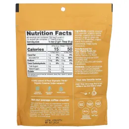 Four Sigmatic, Think Organic Creamer, без молочных продуктов, ваниль и кокос, 120 г (4,23 унции)