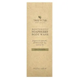 Tree To Tub, увлажняющий гель для душа с мыльным деревом, необработанный, без запаха, 250 мл (8,5 жидк. унции)