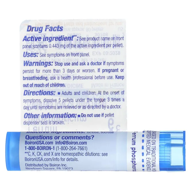 Boiron, Single Remedies, Фосфат железа, 6C, 80 гранул