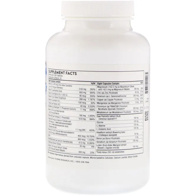Thorne Research, Комплексные витамины для мужчин Al's Formula, 240 капсул