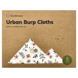 KeaBabies, Urban Burp, салфетки, 5 шт.