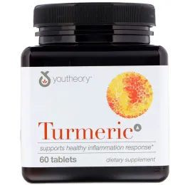 Youtheory, Куркума, 60 таблеток