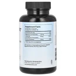 Wholesome Story, Цинк с магнием и витамином B6, 60 вегетарианских капсул