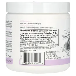 Mt. Capra, Лактоза из козьего молока, 391 г (13,8 унции)