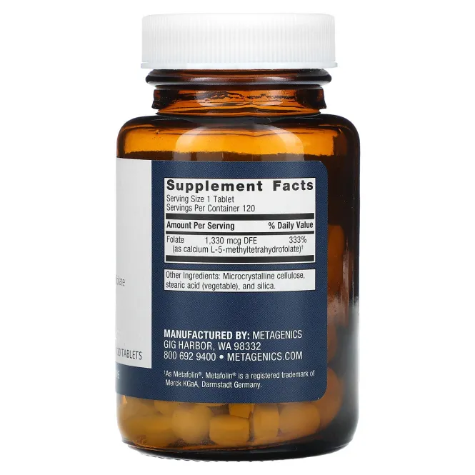 Metagenics, FolaPro, 120 таблеток