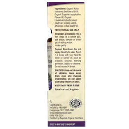 Nature's Answer, на 100% чистая органическая смесь эфирных масел, альпийская свежесть, 15 мл (0,5 жидк. унции)