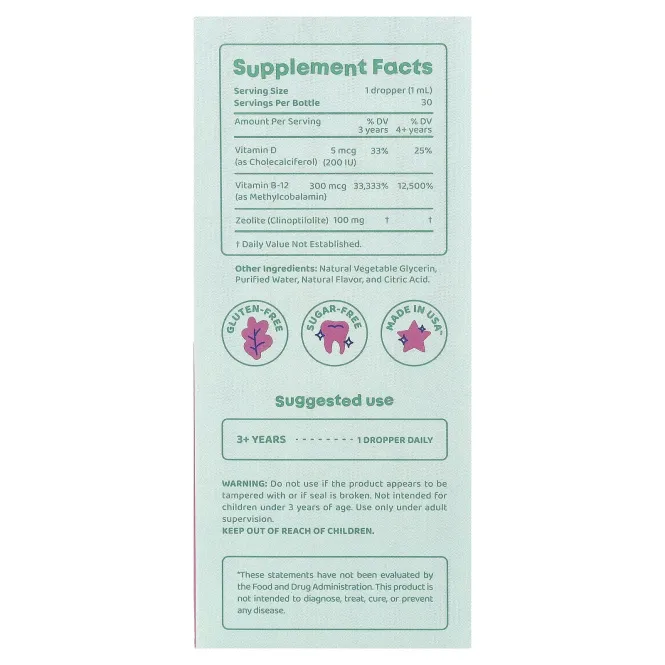 JoySpring, Detox Zee, для детей, 30 мл (1 жидк. унция)