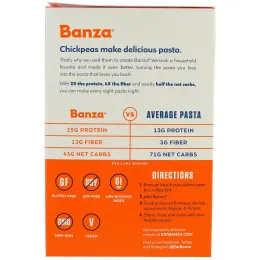 Banza, Нут в оболочке, Паста, 8 унций (227 г)