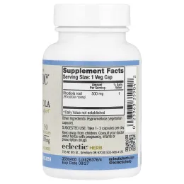 Eclectic Institute, родиола, 500 мг, 90 вегетарианских капсул, без ГМО