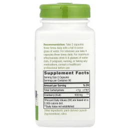 Nature's Way, плоды клюквы, 930 мг, 180 веганских капсул (465 мг в 1 капсуле)