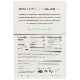 Sprout Living, Equivalent, Питьевые овсяные хлопья, Маття, 8 пакетов, 1,7 унции (48,5 г) каждый