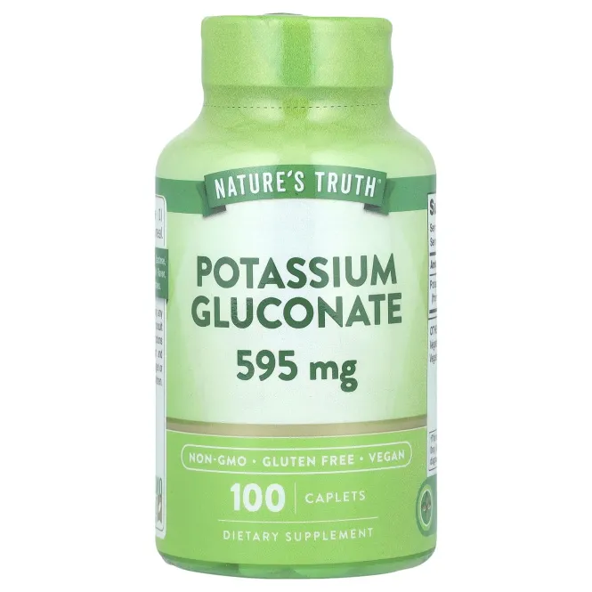 Nature's Truth, Глюконат калия, 595 мг, 100 капсул