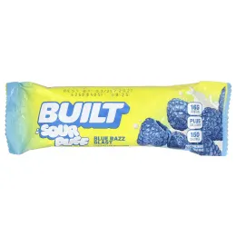 Built, Sour Puff™, протеиновые батончики, голубая малина, 12 батончиков по 41 г (1,45 унции)