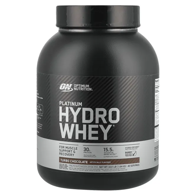 Optimum Nutrition, Спортивное питание Platinum Hydrowhey со вкусом шоколада, 1.590 г
