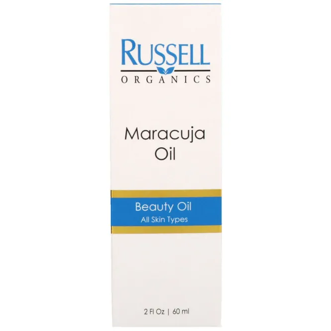 Russell Organics, Масло маракуйи, 2 жидких унции (60 мл)