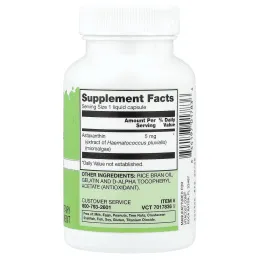 Vitacost, Natural Astaxanthin, 5 mg, 60 Liquid Capsules