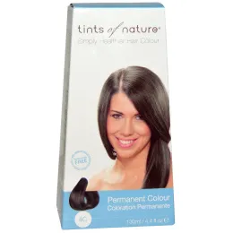 Tints of Nature, Перманентная краска для волос, средний пепельно-коричневый оттенок, 4C, 4.4 жидкие унции (130 мл)