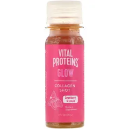 Vital Proteins, коллагеновый напиток для сияния кожи, клубника и лимон, 59 мл (2 жидк. унции)