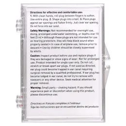 Ezy Dose, мягкие силиконовые беруши для детей, апельсин, 6 пар + футляр