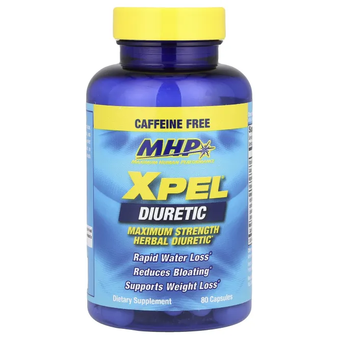 MHP, XPEL® Diuretic, Maximum Strength, Caffeine Free , 80 Capsules