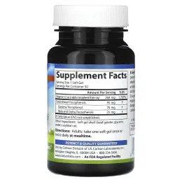 Carlson, E-Gems Plus, 400 МЕ (268 мг), 50 мягких таблеток