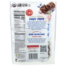 Made in Nature, Figgy Pops™, клюква и фисташки, 119 г (4,2 унции)