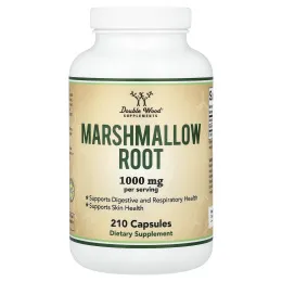 Double Wood Supplements, корень алтея, 210 капсул (500 мг в 1 капсуле)